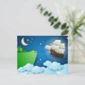 陸飛んでいる上船 ポストカード (スタンド正面)