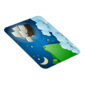 陸飛んでいる上船 マグネット (右側)