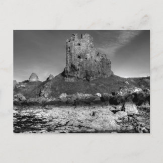険しいアイルシャーの海岸のドゥヌール城 ポストカード