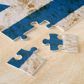 険しいイスラエルの旗 ジグソーパズル (側面)