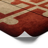 険しいウッドメリーランド州旗 ポスター (角)