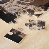 険しいオマーンの海岸線 ジグソーパズル (側面)