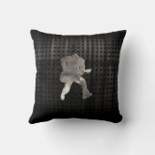 険しいギタリスト クッション (裏面)