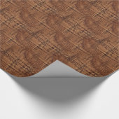 険しいクリのカシ木穀物の一見 ラッピングペーパー (角)