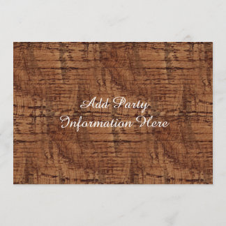 険しいクリのカシ木穀物の一見 招待状