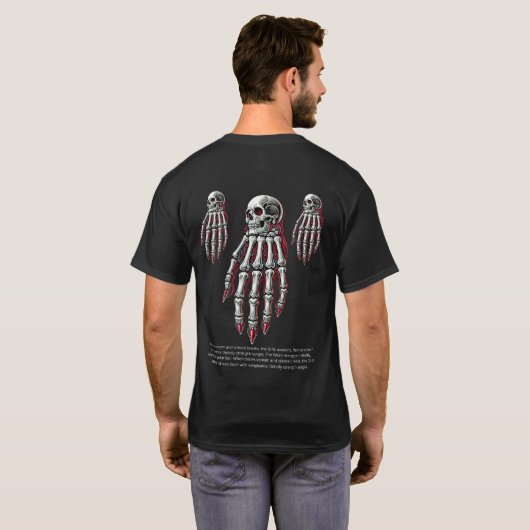 険しいグリップ Tシャツ (裏面フル)