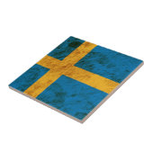 険しいスウェーデンの旗 タイル (側面)