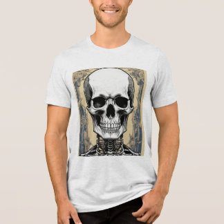 「険しいスタイル:スケルトンポートレートTシャツ」 トライブレンドTシャツ