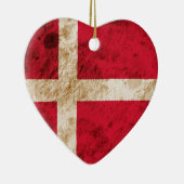 険しいデンマークの旗 セラミックオーナメント (右)