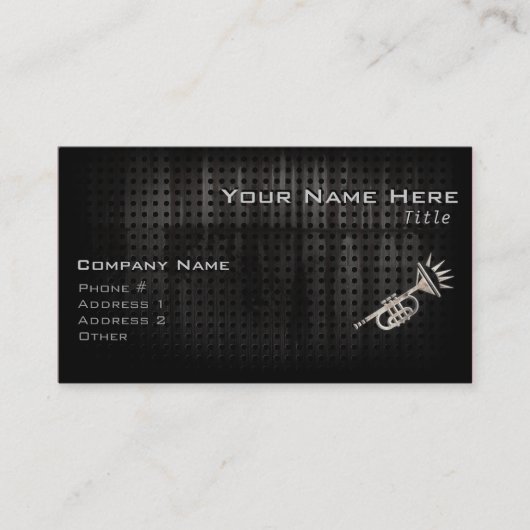 険しいトランペット 名刺 (正面)