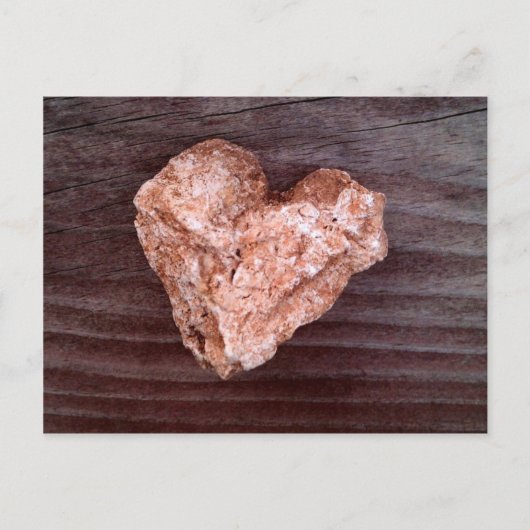 険しいハートのロックの自然 ポストカード (正面)