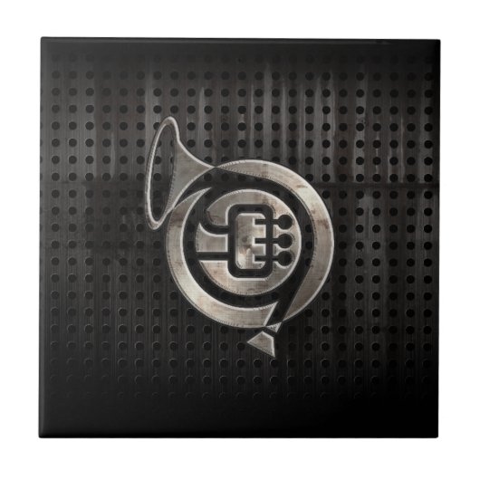 険しいフレンチ・ホルン タイル (正面)