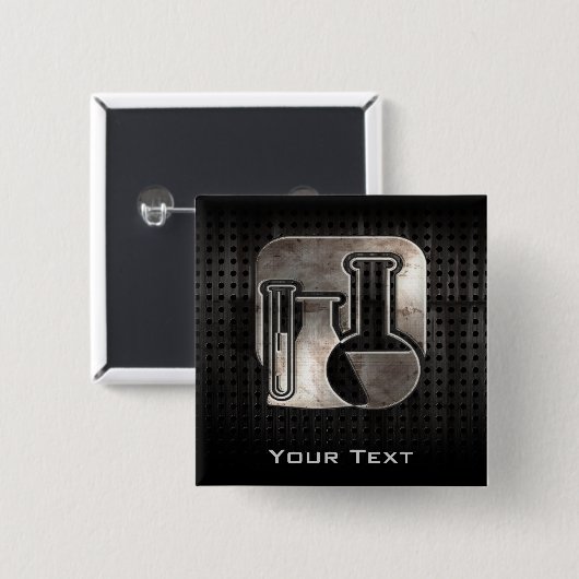 険しい化学 缶バッジ (正面&裏面)