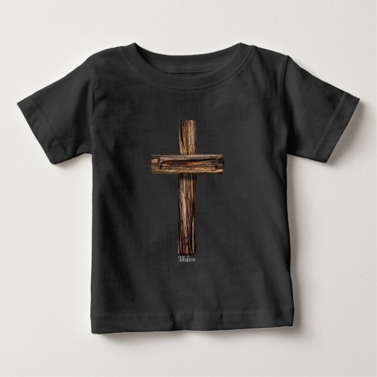 険しい十字架 ベビーTシャツ (正面)
