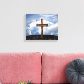 険しい十字架（空） キャンバスプリント (インサイチュ (リビング))