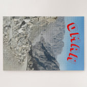 険しい山岳地帯。 ジグソーパズル (横)