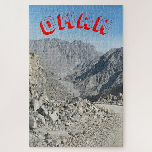 険しい山岳地帯。 ジグソーパズル (縦)