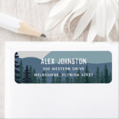 険しい山脈差出人住所 ラベル (インサイチュ)