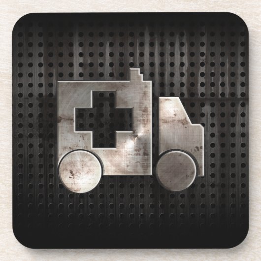 険しい救急車 コースター (正面)