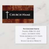 険しい教会名フェイク革教会 名刺 (正面/裏面)