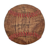 険しい栗のオークの木目 野球ボール (裏面)