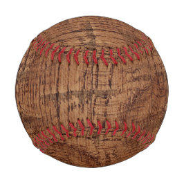 険しい栗のオークの木目 野球ボール