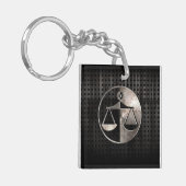 険しい正義のスケール キーホルダー (正面左)