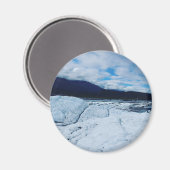 険しい氷河の景観磁石 マグネット (正面/裏面)