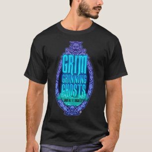 険しい笑顔の幽霊幽霊のよく出る社交ティ男性へー Tシャツ
