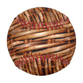 険しい籐のバスケットの外観 野球ボール (裏面)