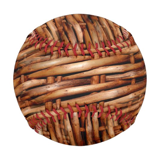 険しい籐のバスケットの外観 野球ボール (正面)