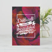 険しい道は美しい目的地に続く 招待状 (スタンド正面)