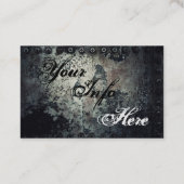 険しい酸化させた金属の理髪店 名刺 (裏面)