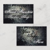 険しい酸化させた金属の理髪店 名刺 (正面/裏面)