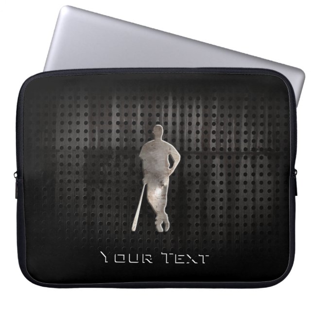 険しい野球 ラップトップスリーブ (正面)