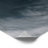 険しい雪をかぶったアンデス山脈 ポスター (角)