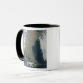 険しい雪をかぶったアンデス山脈 マグカップ (正面左)