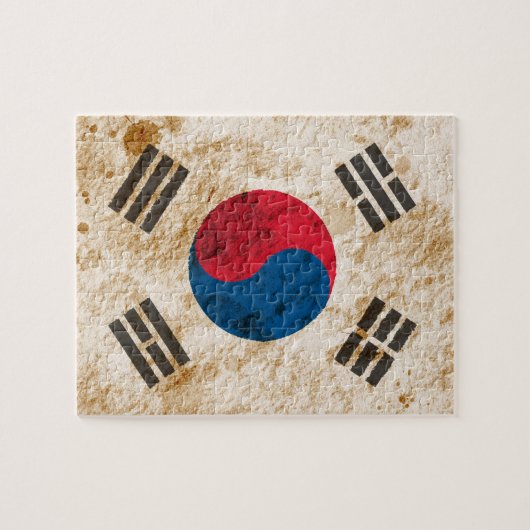 険しい韓国の旗 ジグソーパズル (横)