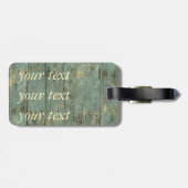 険しく動揺してで古い板のテキサス州の荷物のラベル ラゲッジタグ (裏面横)