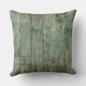 険しく動揺してで古い板の青の装飾用クッション クッション (裏面)