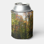 陽ざしの紅葉林 秋の風景 缶クーラー (缶裏面)