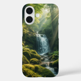 陽だまりの森の滝 iPhone 16ケース