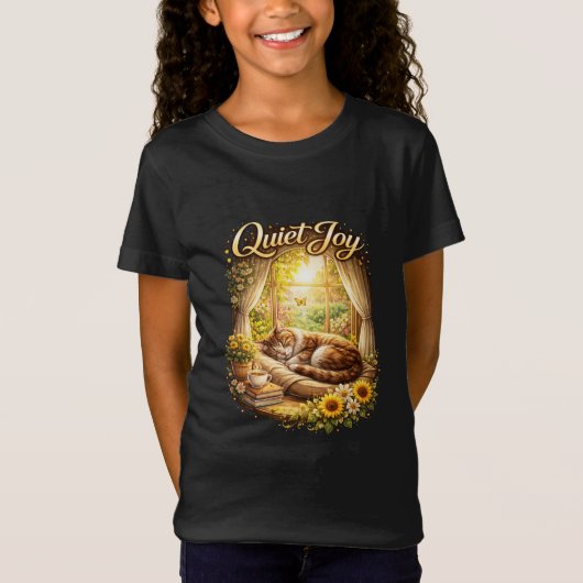 陽だまりの窓辺の夢 Tシャツ (正面)