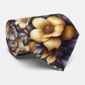 陽だまりの花弁と紫の靄 ネクタイ (ロール)