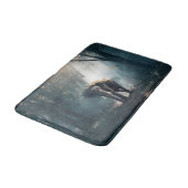 陽に照らされた森の中のアジアゾウ バスマット (アングル)