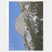 陽のサン フリース ブランケット 雪山 (正面)