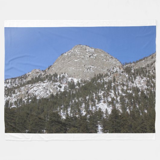 陽のサン フリース ブランケット 雪山 (正面(横))