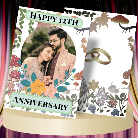 陽の光に満ちた瞬間、12年の愛の成長 カード