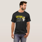 陽イオン かわいい 科学 猫 ポジティブ 化学 教える Tシャツ (正面フル)