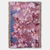 陽光にキスされた桜の花 スローブランケット (正面縦)